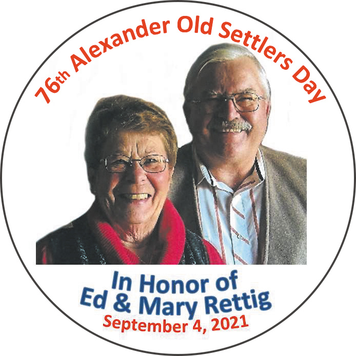 Lunch Is On Us Ed & Mary Rettig, Alexander Old Settlers Day, Sept. 4