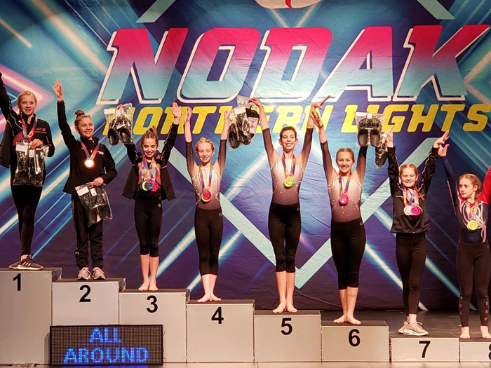 Badlands Gymnastics NoDak Northern Lights The Roundup